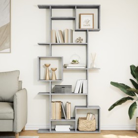 Plywood gray concrete shelf 92x29x188 cm by , Bookcases and shelves - Ref: Foro24-3310319, Price: 123,55 €, Discount: %