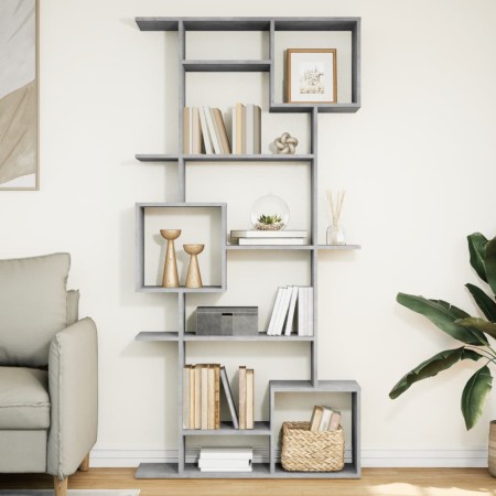 Regal aus grauem Beton-Sperrholz 92x29x188 cm. von , Bücherregale und Regale - Ref: Foro24-3310319, Preis: 112,86 €, Rabatt: %