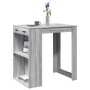 Mesa alta de bar madera ingeniería gris Sonoma 102x70x103,5 cm de , Mesas de cocina y de comedor - Ref: Foro24-3309326, Preci...