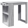 Mesa alta de bar madera ingeniería gris Sonoma 102x70x103,5 cm de , Mesas de cocina y de comedor - Ref: Foro24-3309326, Preci...