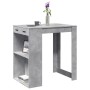 Hoher Bar-Tisch aus grauem Beton-Ingenieurholz, 102x70x103,5 cm. von , Küchen- und Esstische - Ref: Foro24-3309324, Preis: 12...