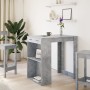 High bar table made of gray concrete engineered wood 102x70x103.5cm by , Kitchen and dining tables - Ref: Foro24-3309324, Pri...