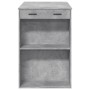 Mesa alta de bar madera ingeniería gris hormigón 102x70x103,5cm de , Mesas de cocina y de comedor - Ref: Foro24-3309324, Prec...