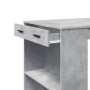 High bar table made of gray concrete engineered wood 102x70x103.5cm by , Kitchen and dining tables - Ref: Foro24-3309324, Pri...