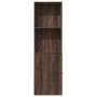 Narrow brown oak wood bathroom cabinet with wheels | Foro24|Onlineshop| Casa, Jardín y Más Foro24.es