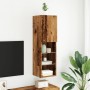 TV stand with LED lights, aged wood, 30.5x30x102 cm by , TV Furniture - Ref: Foro24-857676, Price: 68,55 €, Discount: %