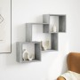 Engineered wood gray concrete wall cabinet 78x18x71 cm by , Shelves and shelves - Ref: Foro24-854808, Price: 40,24 €, Discoun...