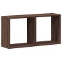 Engineered wood brown oak wall shelf 60x16x30 cm by , Shelves and shelves - Ref: Foro24-854883, Price: 26,96 €, Discount: %