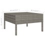 Set de muebles de jardín 9 pzas y cojines ratán sintético gris de vidaXL, Conjuntos de jardín - Ref: Foro24-3056972, Precio: ...