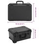 Black PP flight portable briefcase 54x41.5x29 cm | Foro24|Onlineshop| Casa, Jardín y Más Foro24.es