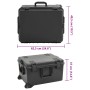 Black PP portable flight case 62.5x49.5x37 cm by , Camera bags and cases - Ref: Foro24-4007253, Price: 197,69 €, Discount: %