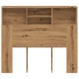 Oak wood artisan wardrobe headboard 120x19x103.5 cm by , Lockers and storage cabinets - Ref: Foro24-856867, Price: 78,05 €, D...