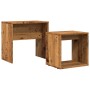 Stackable coffee tables, set of 2, made of aged engineered wood. by , Coffee table - Ref: Foro24-856050, Price: 46,90 €, Disc...