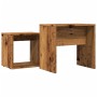 Stackable coffee tables, set of 2, made of aged engineered wood. by , Coffee table - Ref: Foro24-856050, Price: 46,90 €, Disc...