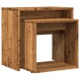 Stackable coffee tables, set of 2, made of aged engineered wood. by , Coffee table - Ref: Foro24-856050, Price: 46,90 €, Disc...