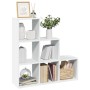 Three-level white engineered wood room divider bookcase 99x29x99 cm by , Bookcases and shelves - Ref: Foro24-857958, Price: 6...