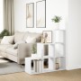 Three-level white engineered wood room divider bookcase 99x29x99 cm by , Bookcases and shelves - Ref: Foro24-857958, Price: 6...