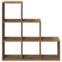 Oak artisan 3-level wooden divider bookcase 99x29x99 cm | Foro24|Onlineshop| Casa, Jardín y Más Foro24.es