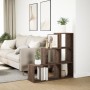 Three-level brown oak wood divider bookcase 99x29x99 cm by , Bookcases and shelves - Ref: Foro24-857964, Price: 71,31 €, Disc...