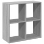 Wooden engineering gray Sonoma divider bookcase 69.5x29x69.5 cm | Foro24|Onlineshop| Casa, Jardín y Más Foro24.es