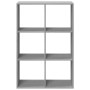 Wooden engineering gray Sonoma divider bookcase 69.5x29x103.5 cm by , Bookcases and shelves - Ref: Foro24-858017, Price: 71,9...