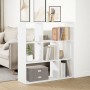 White engineering wood divider bookcase 102x29x103.5 cm by , Bookcases and shelves - Ref: Foro24-858048, Price: 83,97 €, Disc...