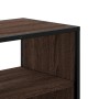 Mueble TV madera ingeniería y metal marrón roble 100x31x39,5 cm de , Muebles TV - Ref: Foro24-848938, Precio: 83,97 €, Descue...