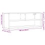 Mueble TV madera ingeniería y metal marrón roble 100x31x39,5 cm de , Muebles TV - Ref: Foro24-848938, Precio: 83,97 €, Descue...