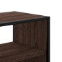 Mueble TV madera ingeniería y metal marrón roble 100x31x39,5 cm de , Muebles TV - Ref: Foro24-848933, Precio: 105,10 €, Descu...