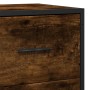 Engineered wood and smoked oak metal sideboard 35.5x35x76 cm by , Sideboards - Ref: Foro24-848946, Price: 69,31 €, Discount: %