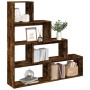 Librería divisora 4 niveles roble ahumado 143,5x29x143,5 cm | Foro24|Onlineshop| Casa, Jardín y Más Foro24.es