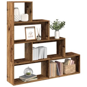 Antiker Holzregal mit 4 Ebenen, 143,5x29x143,5 cm. von , Bücherregale und Regale - Ref: Foro24-858001, Preis: 99,93 €, Rabatt: %