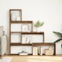 4-level aged wood divider bookshelf 143.5x29x143.5 cm by , Bookcases and shelves - Ref: Foro24-858001, Price: 99,93 €, Discou...