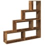 4-level aged wood divider bookshelf 143.5x29x143.5 cm by , Bookcases and shelves - Ref: Foro24-858001, Price: 99,93 €, Discou...