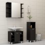 Juego de muebles de baño 3 pzas madera ingeniería negro de vidaXL, Muebles de baño - Ref: Foro24-3056944, Precio: 175,84 €, D...