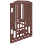 Folding dog gate 6 panels poplar wood brown 300cm by , Dog kennels and fences - Ref: Foro24-352197, Price: 69,60 €, Discount: %