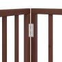 Folding dog gate 6 panels poplar wood brown 300cm by , Dog kennels and fences - Ref: Foro24-352197, Price: 69,60 €, Discount: %