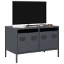 TV stand made of cold-rolled anthracite steel, measuring 68x39x43.5 cm. by , TV Furniture - Ref: Foro24-851234, Price: 137,99...