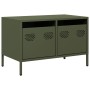 TV stand made of cold-rolled steel in olive green, measuring 68x39x43.5 cm. | Foro24|Onlineshop| Casa, Jardín y Más Foro24.es