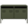 TV stand made of cold-rolled steel in olive green, measuring 68x39x43.5 cm. | Foro24|Onlineshop| Casa, Jardín y Más Foro24.es