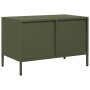 TV stand made of cold-rolled steel in olive green, measuring 68x39x43.5 cm. | Foro24|Onlineshop| Casa, Jardín y Más Foro24.es