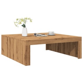 Mitteltisch aus Eichen-Ingenieurholz, handgefertigt, 100x100x35 cm. von , Couchtisch - Ref: Foro24-856685, Preis: 79,97 €, Ra...