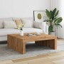 Engineered wood oak artisan coffee table 100x100x35 cm by , Coffee table - Ref: Foro24-856685, Price: 79,97 €, Discount: %