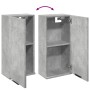 Concrete gray wall-mounted bathroom cabinet 32x20x67 cm by , Closets and storage - Ref: Foro24-856936, Price: 42,91 €, Discou...