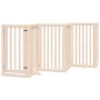 Folding dog gate with 12 panels made of poplar wood, 600 cm. by , Dog kennels and fences - Ref: Foro24-3155645, Price: 214,45...