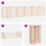 Folding dog gate with 12 panels made of poplar wood, 600 cm. by , Dog kennels and fences - Ref: Foro24-3155645, Price: 214,45...