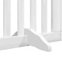 Folding dog gate, 9-panel white poplar wood, 450cm by , Dog kennels and fences - Ref: Foro24-3155647, Price: 142,84 €, Discou...