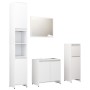 White engineered wood 4-piece bathroom furniture set by vidaXL, Bathroom furniture - Ref: Foro24-3056889, Price: 168,46 €, Di...