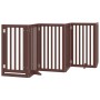 Folding dog gate with 15 panels made of brown poplar wood, 750 cm. by , Dog kennels and fences - Ref: Foro24-3155664, Price: ...