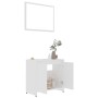 White engineered wood 4-piece bathroom furniture set by vidaXL, Bathroom furniture - Ref: Foro24-3056889, Price: 168,46 €, Di...